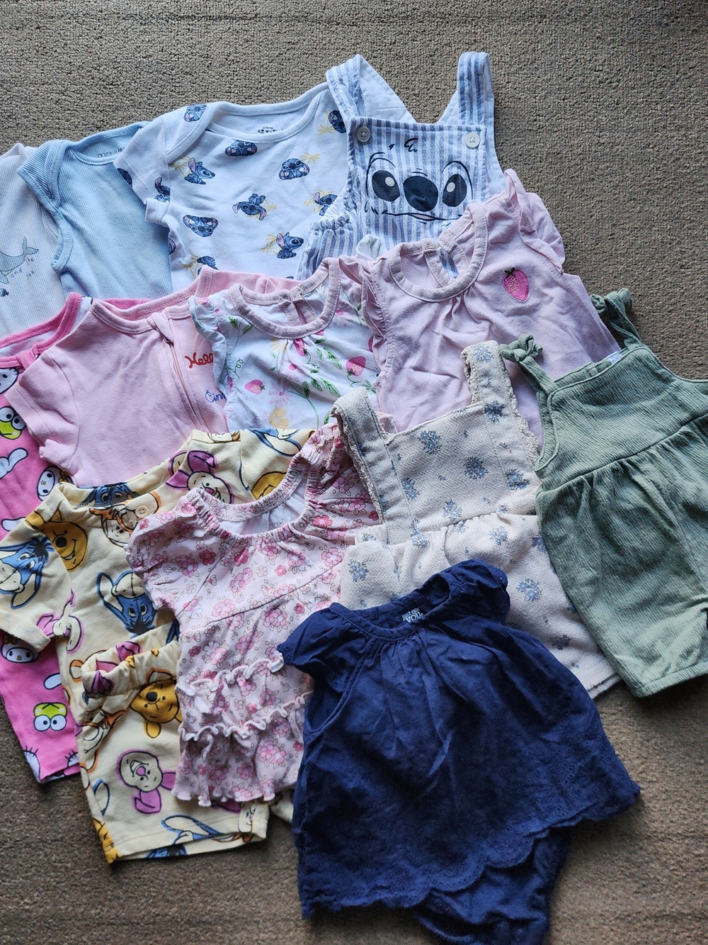 14 Pieces mixed Baby Girls Summer Clothing Bundle